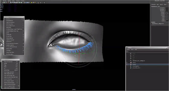 チュートリアル Mayaを使った まつ毛 まゆ毛の作り方 ポリゴン版とmaya Hair版があるでよ Cgトラッキング Cg Tracking 世界のcgニュースを集めてみる