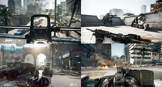 ゲーム『Battlefield 3』のプレイ動画3本