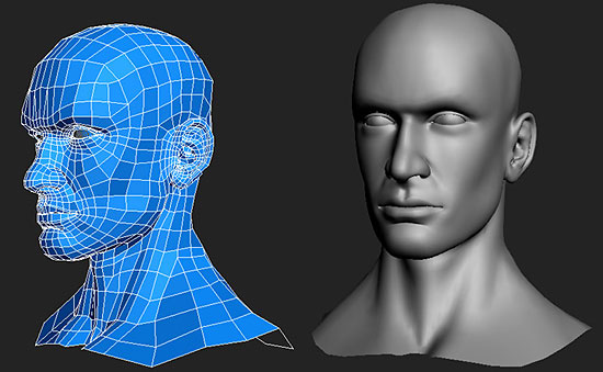 【3DCG】 男性の頭部のモデリングチュートリアル