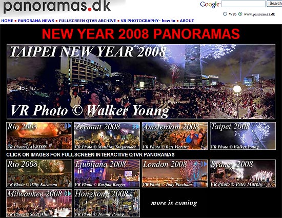 【その他】 世界のNewYear2008の瞬間を撮影したパノラマ写真