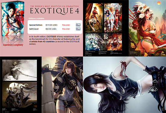 【その他】 海外キャラクターCG作品集『EXOTIQUE 4』が本家サイトで予約開始