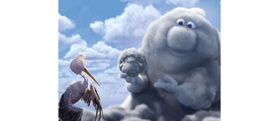 【3DCG】 PIXAR『UP』と同時上映される短編作品『Partly Cloudy』のチラ見ムービー