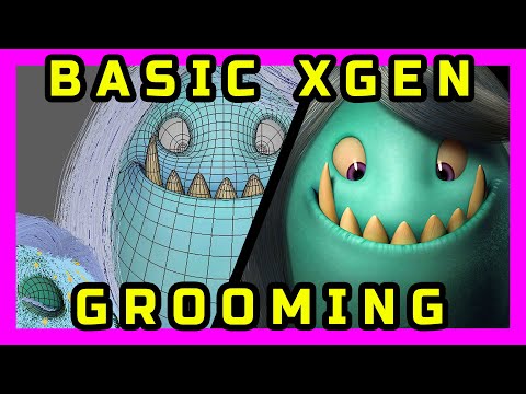 Grooming Xgen Timelapse, 3D tutorial for Beginners - cursos de 3d: www.digital-characters.com