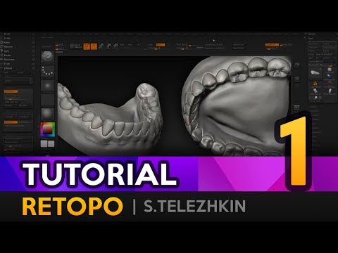 RETOPO: Подготовка модели в ZBrush (S.Telezhkin)
