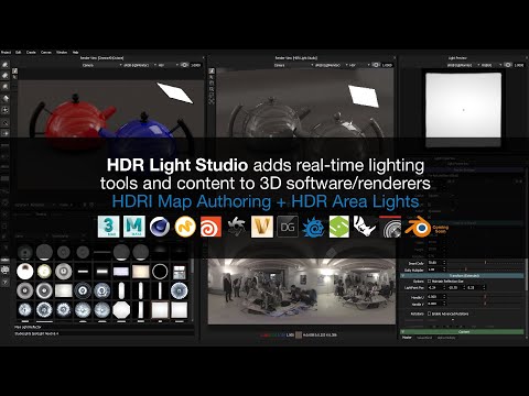 HDRI Map Authoring and HDR Area Lights