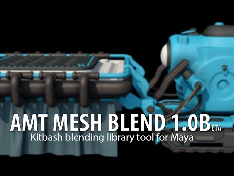 MESH BLEND Trailer : kitbash modeling tool for Maya
