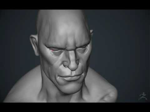 ZBrush 4 -- Timelapse: 60 minutes with a cube.