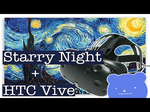 Starry Night drawing with Google Tilt Brush (HTC Vive)