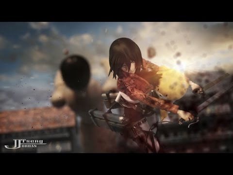 Attack on Titan Mikasa VS Titan&amp;Godzilla｜Stop Motion 【JordanTseng】
