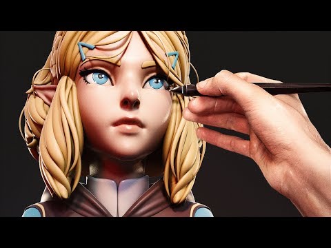 Sculpting Princess Zelda from Breath of the Wild 2