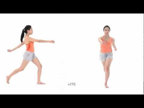 Walk Long Stride: Young Adult Female: Slow Motion - Animation Reference Body Mechanics
