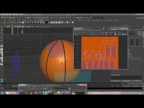 Modelling basketball in maya