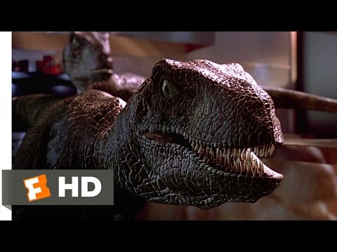 Jurassic Park (1993) - Raptors in the Kitchen Scene (9/10) | Movieclips