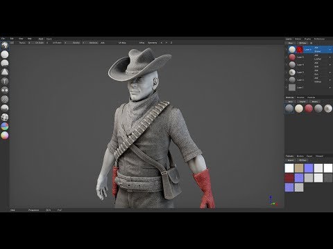 Texturing a Cowboy | ArmorPaint 0.6