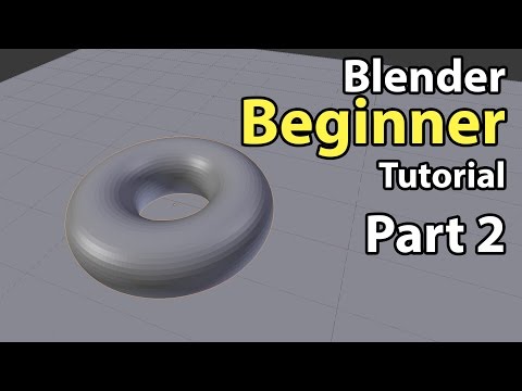 Blender Beginner Tutorial - Part 2: Moving, Rotating, Scaling