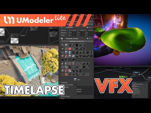 UModeler Lite : Timelapse Video of VFX in Unity