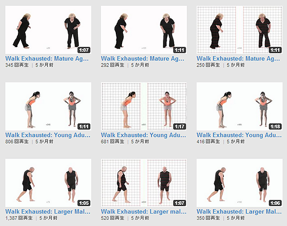 人物のモーションの参考に出来るyoutube動画 Endless Reference S Channel Cgトラッキング