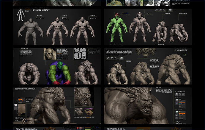 メイキング画像あり Zbrushで作る ストリートファイター シリーズのブランカ Cgトラッキング