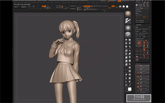 Zbrushでゼロからつくる フィギュアのcgモデル 全工程のメイキング動画3時間半 Cgトラッキング