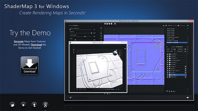 画像やモデルデータから色々なテクスチャーを生成出来る有料ツール。『ShaderMap 3』リリース。 | CGトラッキング