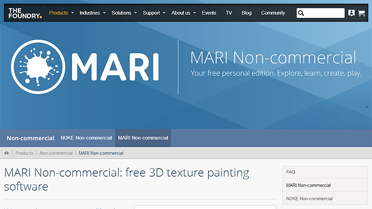 非商用無料版のテクスチャーペイントソフト Mari Non Commercial リリース Mariのお勉強に Cgトラッキング