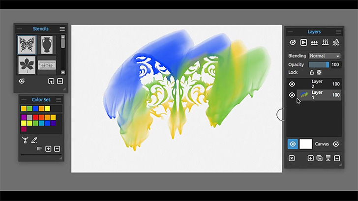 水彩画の水の流れをシミュレートして描く低価格ペイントソフト Rebelle 2 Cgトラッキング