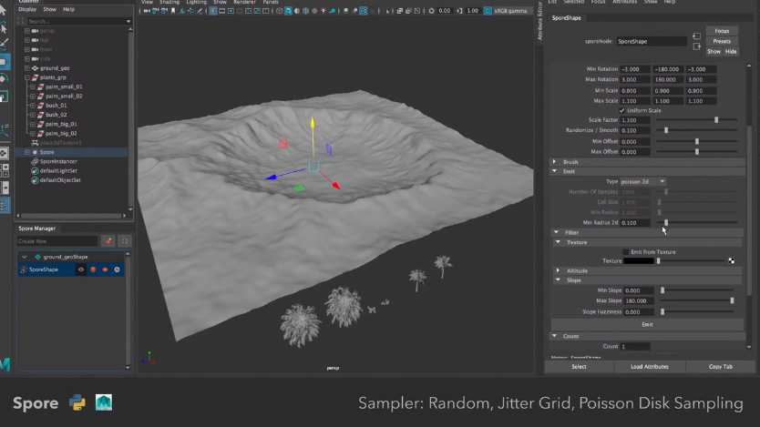 3dcgの背景制作で便利そうなmaya用ツール Spore 無料公開 Cgトラッキング