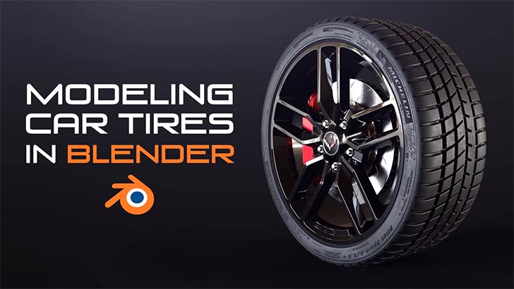 フリーの3dcgソフト Blender で作る 車のタイヤとホイール