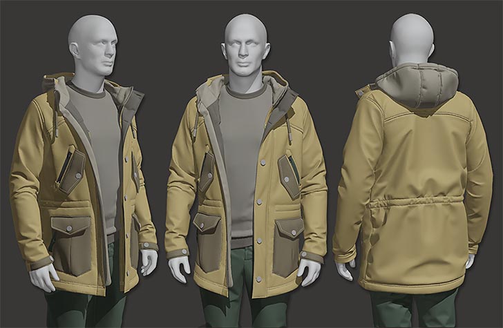 データ付き 衣装作成cgソフト Marvelous Designer でコートを作成するチュートリアル Cgトラッキング