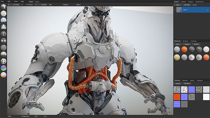 低価格cgソフト Armorpaint 3dモデルへのテクスチャーペイントソフト Cgトラッキング