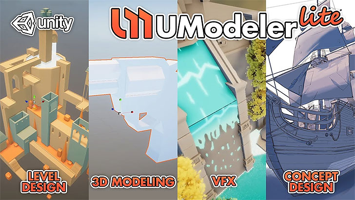 UModeler Lite。Unity用の無料3Dモデリングツール
