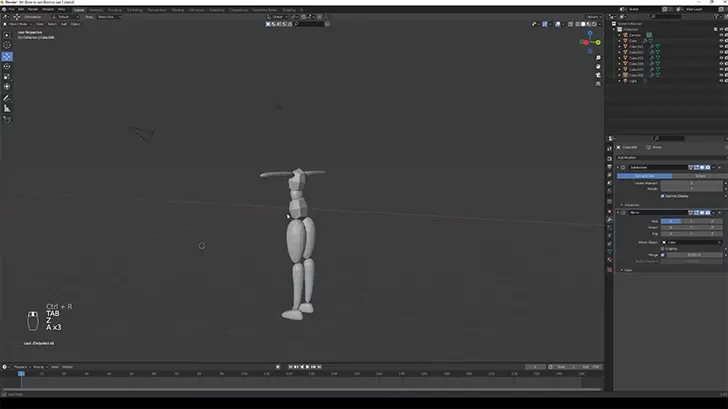 Blenderのみを使って Cgの陸上系女子を作る動画 Cgトラッキング